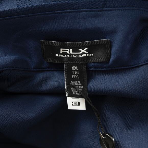 Polo Ralph Lauren Men Stretch Camo Quarter Zip Pullover Navy Size XXL - Picture 6 of 7